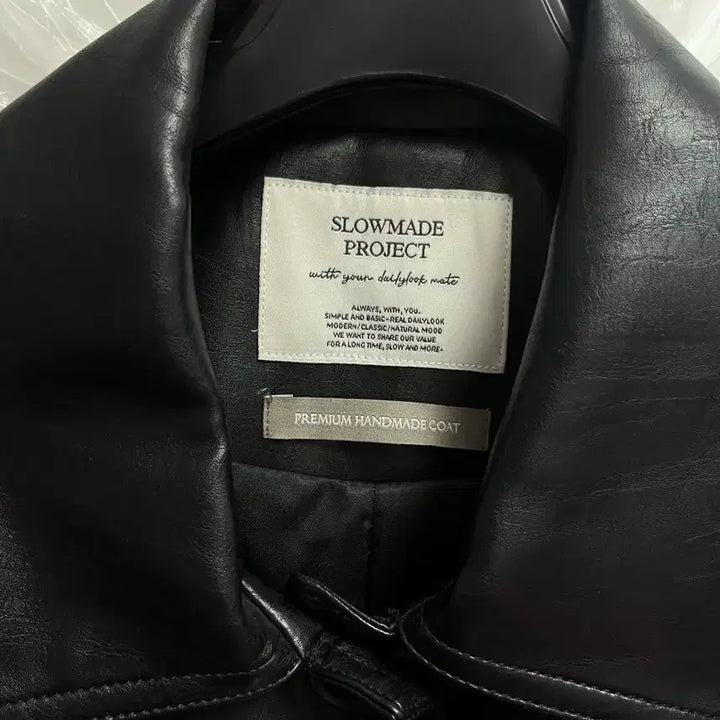 [BUNJANG] Slow and Black Leather Premium Jacket / 슬로우앤드 블랙 레더 프리미엄 자켓 새상품