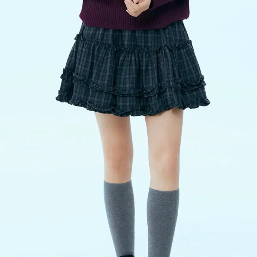 [BUNJANG] MIXXO Checkered Skirt / 미쏘 체크치마