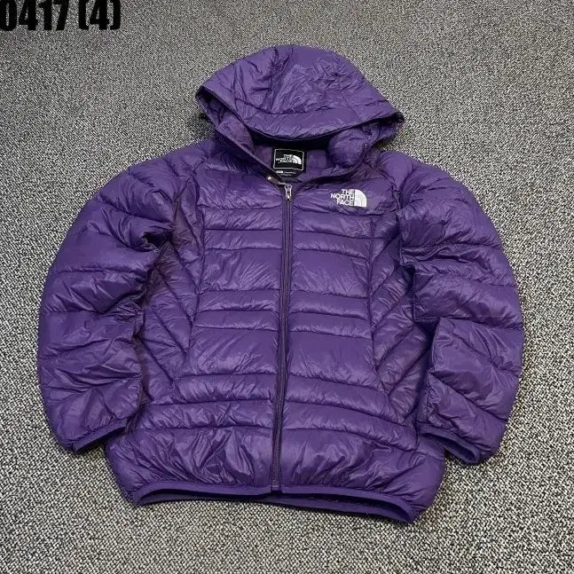 [BUNJANG] The North Face Purple Hooded Padded Jacket (M) / M 노스페이스 퍼플 후드 패딩 자켓 0417(4)