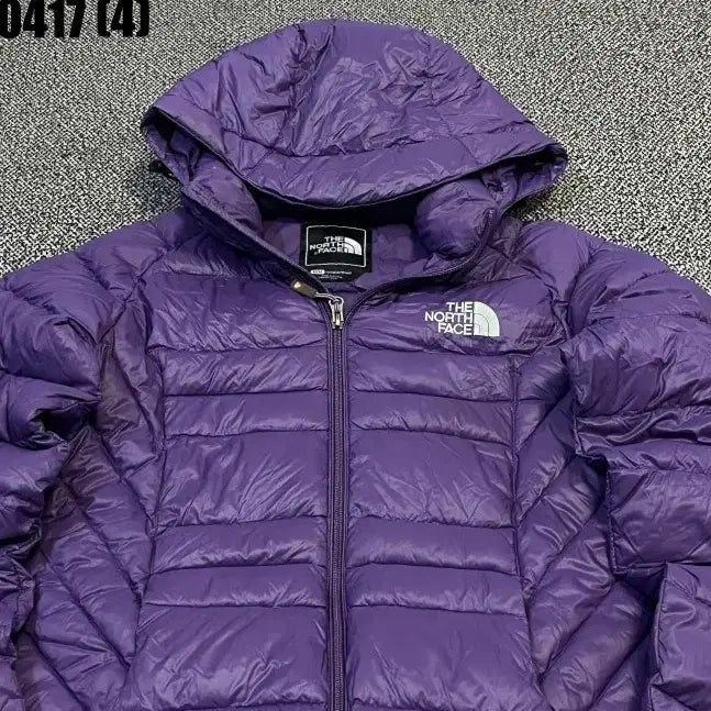[BUNJANG] The North Face Purple Hooded Padded Jacket (M) / M 노스페이스 퍼플 후드 패딩 자켓 0417(4)