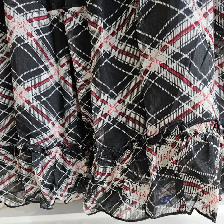 [SOLD OUT] 체크 캉캉 도트쉬폰 원피스