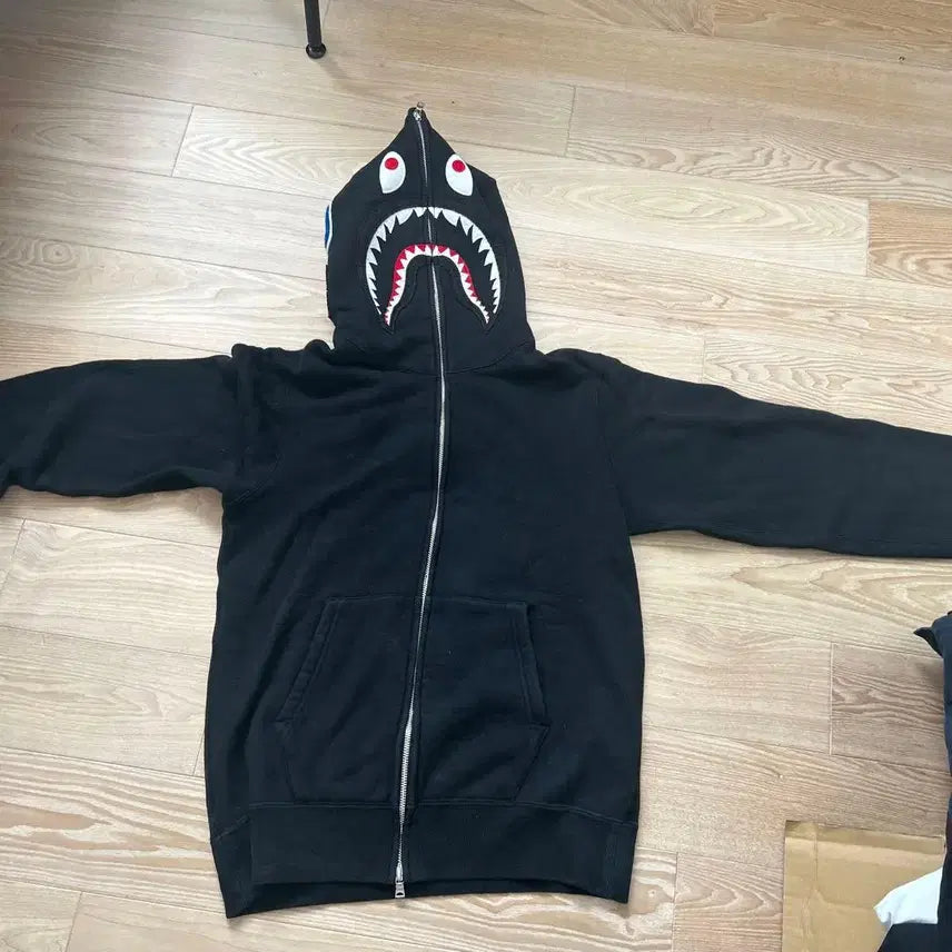 [BUNJANG] Bape Shark Hoodie Zip-up / 베이프 샤크 후드 집업