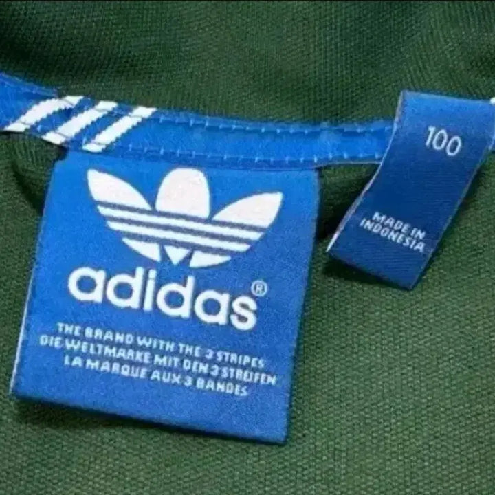 [BUNJANG] Adidas Europa Green and White Track Top Jacket / 아디다스 유로파 초록 초흰 트랙탑 져지집업 90/S