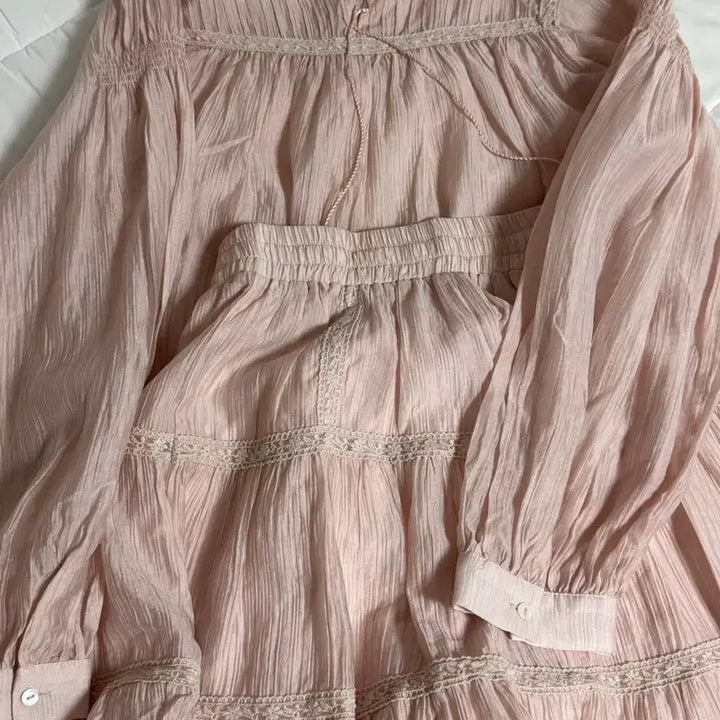 [BUNJANG] Wear Weather Pink Muhly Dress / 웨어웨더 핑크뮬리