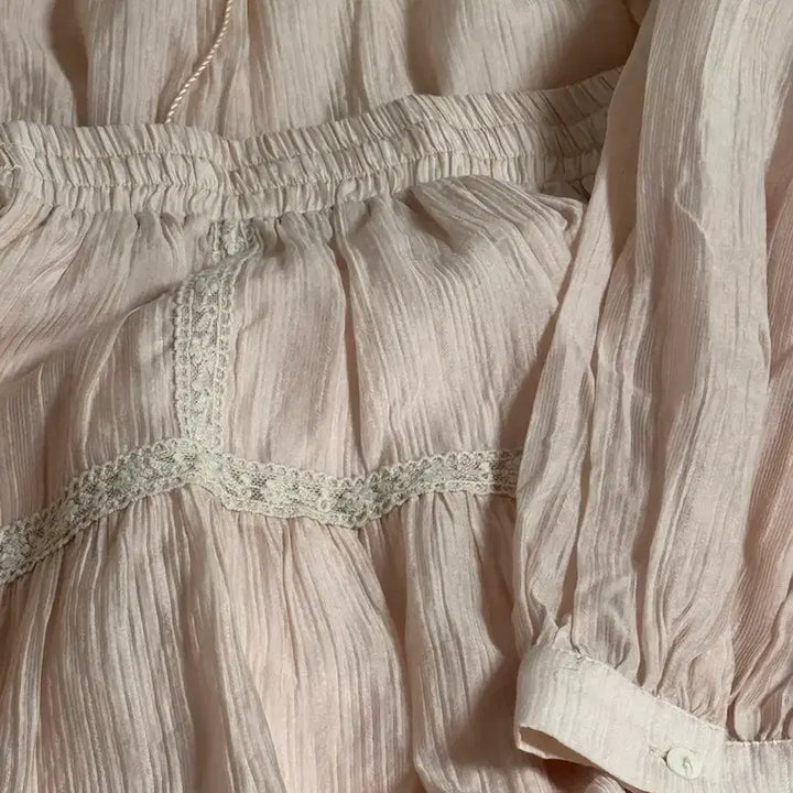 [BUNJANG] Wear Weather Pink Muhly Dress / 웨어웨더 핑크뮬리