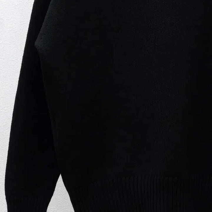 [BUNJANG] Ami Virgin Wool Big Heart Intarsia Knit Sweater Black S / 아미 버진울 빅하트 인타르시아 니트 블랙 S