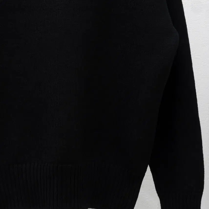 [BUNJANG] Ami Virgin Wool Big Heart Intarsia Knit Sweater Black S / 아미 버진울 빅하트 인타르시아 니트 블랙 S
