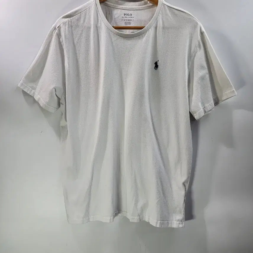 [BUNJANG] Polo Ralph Lauren White T-shirt / [XL] 폴로 랄프로렌 정품 화이트 반팔 티셔츠 1.5