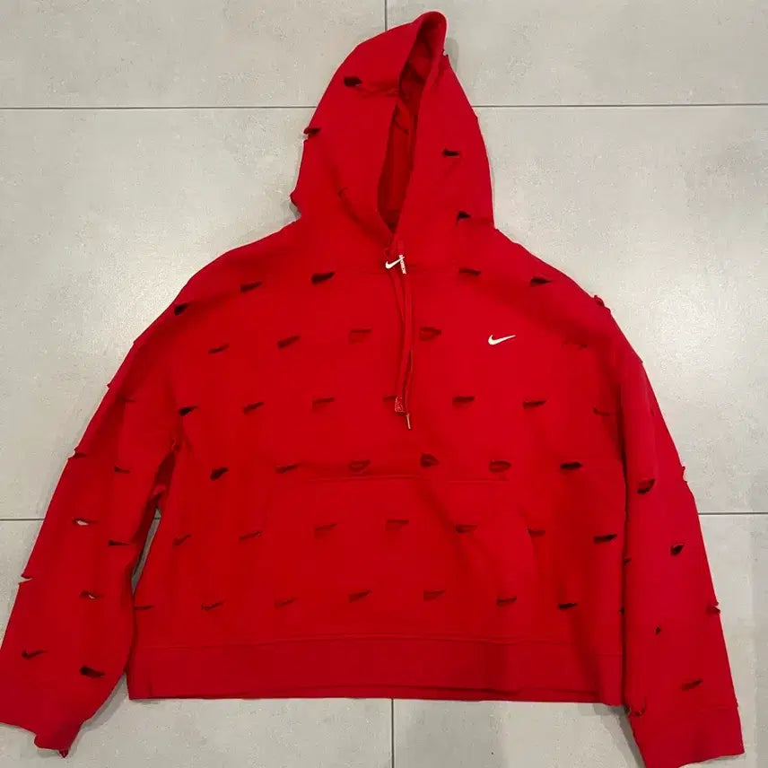 [BUNJANG] Nike x Jacquemus Hoodie Red L / 나이키 x 자크뮈스 후드티 레드 L
