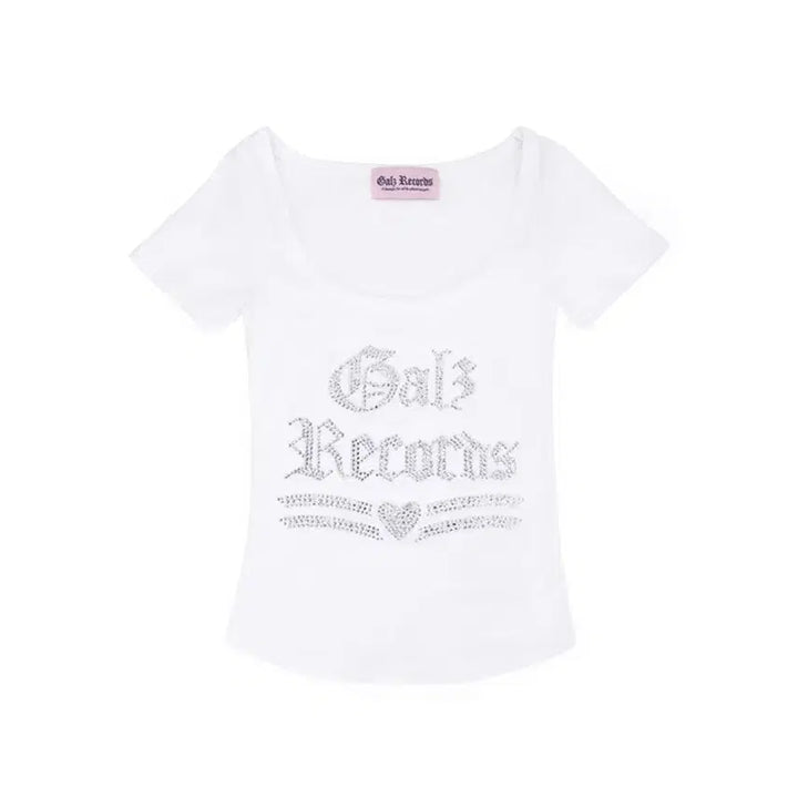 [BUNJANG] Galzrecords Glitter T-shirt White / 갈즈레코드 galzrecords 글리터 티셔츠 화이트