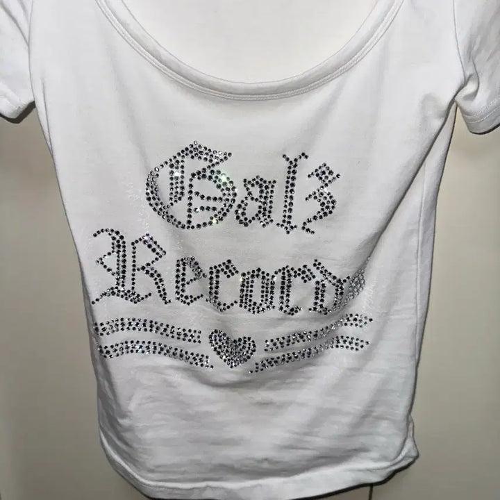 [BUNJANG] Galzrecords Glitter T-shirt White / 갈즈레코드 galzrecords 글리터 티셔츠 화이트