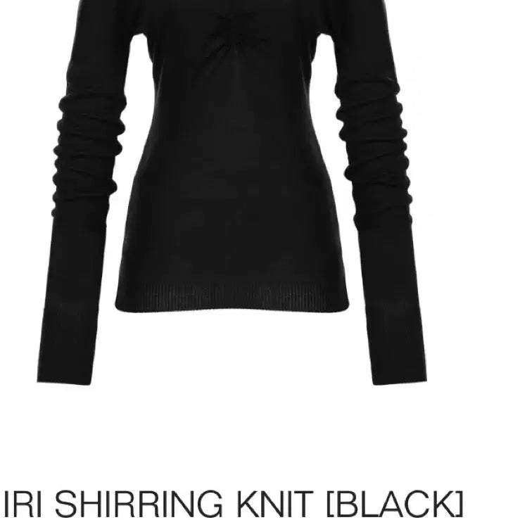 [BUNJANG] Raiz Miya Shirring Knit Top / 레이즈미야 셔링니트 블랙