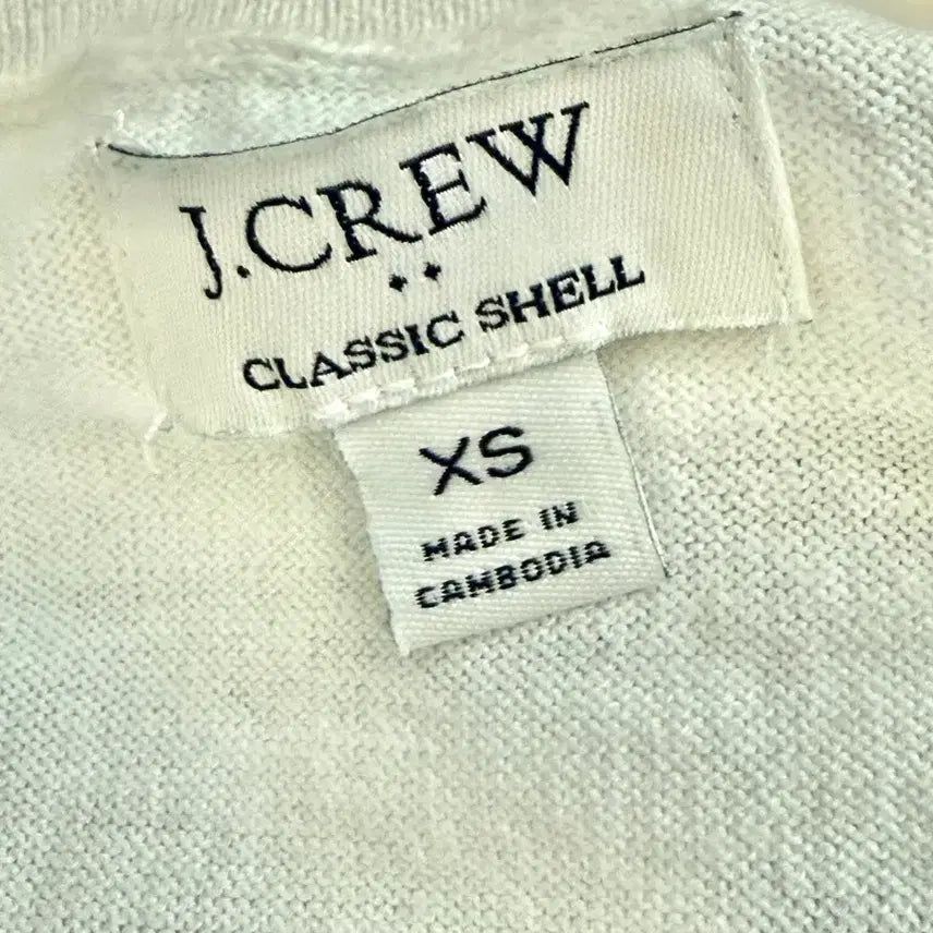[BUNJANG] J.Crew White Navy Striped Knit Sleeveless Top / J.Crew 화이트 네이비 스트라이프 니트 민소매
