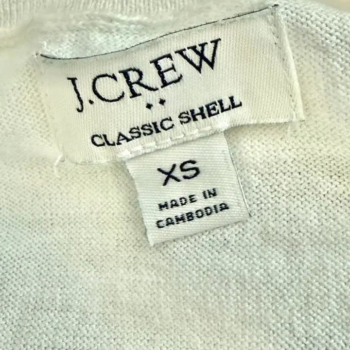 [BUNJANG] J.Crew White Navy Striped Knit Sleeveless Top / J.Crew 화이트 네이비 스트라이프 니트 민소매
