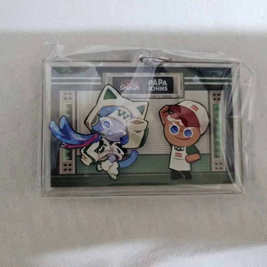 [SOLD OUT] 쿠키런 오븐스매시 파파존스 콜라보 dj미야 용감한 쿠키 아크릴 키링