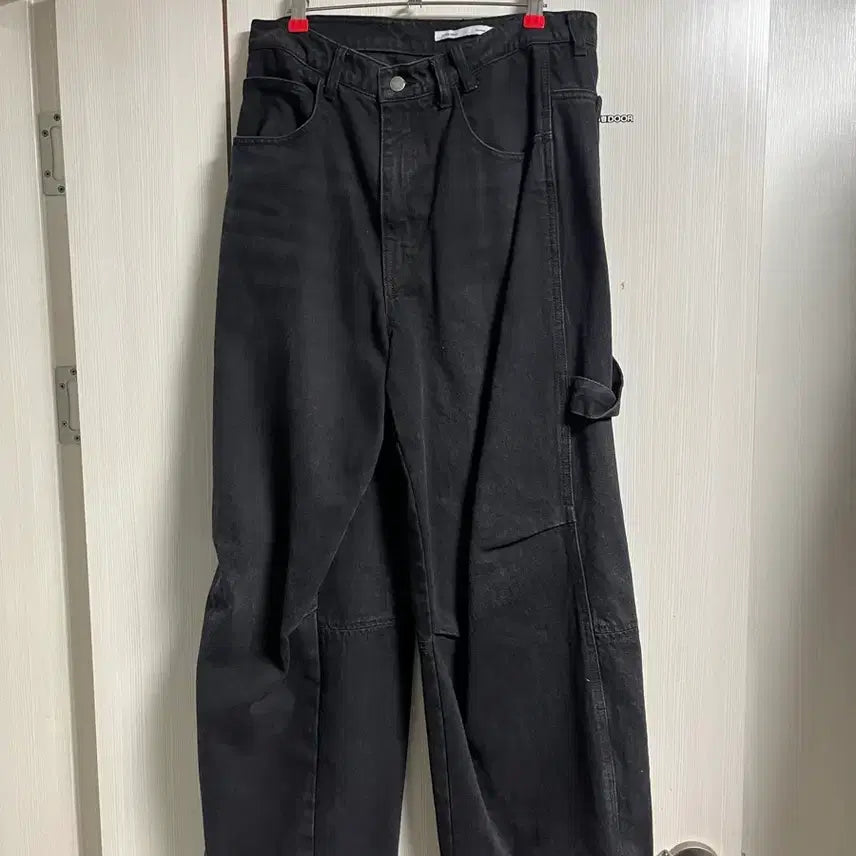 [SOLD OUT] ETCE  카펜터 데님 팬츠 블랙 롱 L 새상품