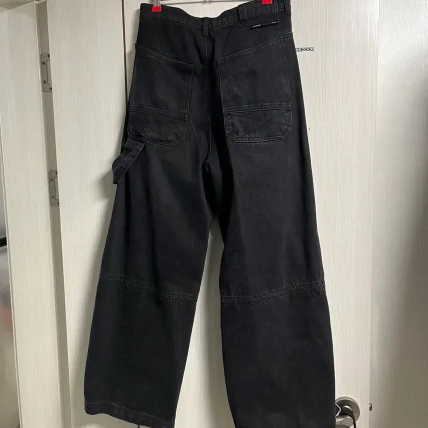 [SOLD OUT] ETCE  카펜터 데님 팬츠 블랙 롱 L 새상품