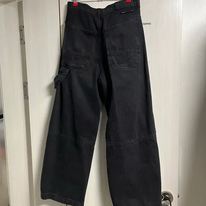 [SOLD OUT] ETCE  카펜터 데님 팬츠 블랙 롱 L 새상품