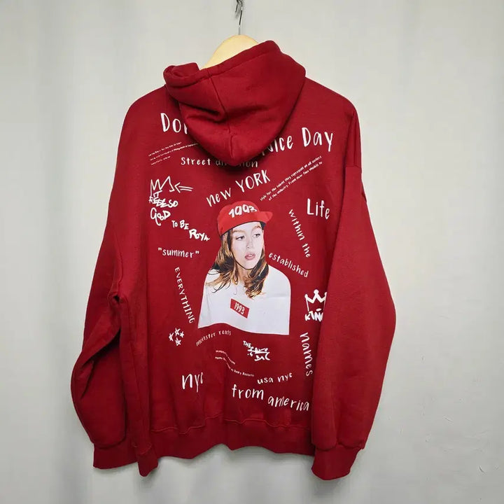 [BUNJANG] Vintage Oversized Printed Hoodie / [vintage] 남성 오버핏 프린팅 후드티 FREE