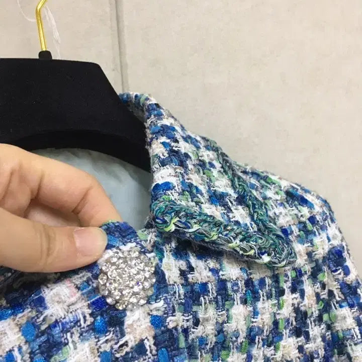 [BUNJANG] Missa Camapore Tweed Jacket / 23년식 미샤 정품 이태리 캄포레  반팔트위드자켓