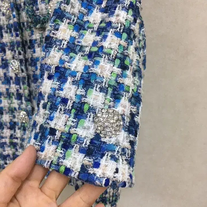 [BUNJANG] Missa Camapore Tweed Jacket / 23년식 미샤 정품 이태리 캄포레  반팔트위드자켓