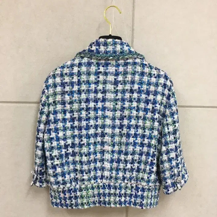 [BUNJANG] Missa Camapore Tweed Jacket / 23년식 미샤 정품 이태리 캄포레  반팔트위드자켓