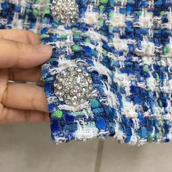 [BUNJANG] Missa Camapore Tweed Jacket / 23년식 미샤 정품 이태리 캄포레  반팔트위드자켓