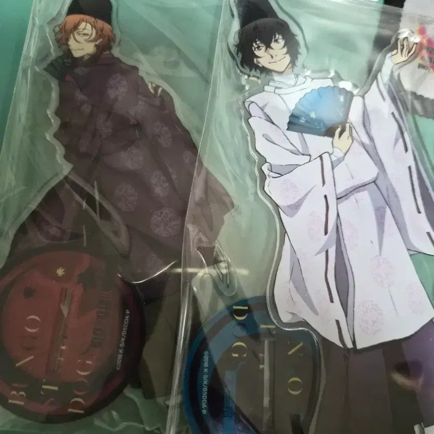 [BUNJANG] Bungo Stray Dogs Dazai, Chuuya Acrylic Stand Bundle Set / 문스독 다자이, 츄야 마츠리 아크릴 스탠드 일괄