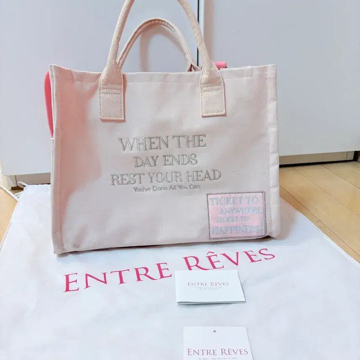 [SOLD OUT] 앙트레브 와일드 토트백 미니 베이비핑크
