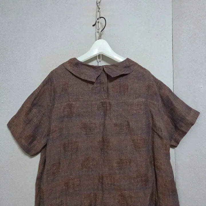 [BUNJANG] Lee Sae Round Collar Linen Blouse / 이새 둥근카라 린넨 블라우스 06  n4722