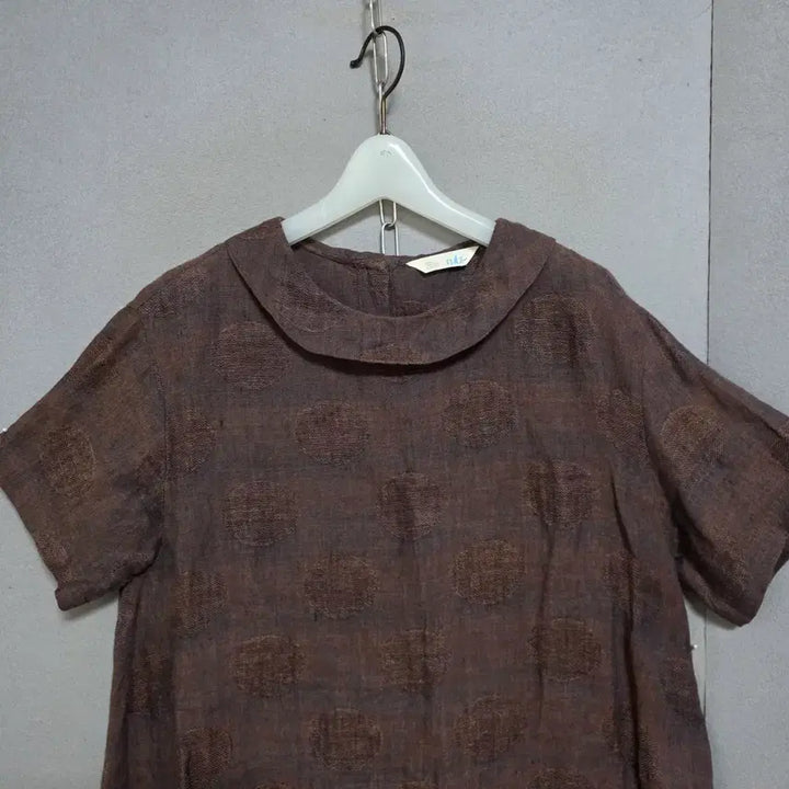 [BUNJANG] Lee Sae Round Collar Linen Blouse / 이새 둥근카라 린넨 블라우스 06  n4722