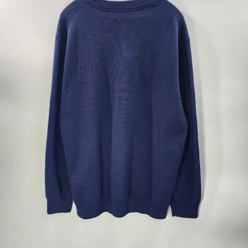 [BUNJANG] HAZZYS Merino Wool Round Knit Navy (115) / [115] 헤지스 남성 메리노 울 라운드 니트 네이비 2.0