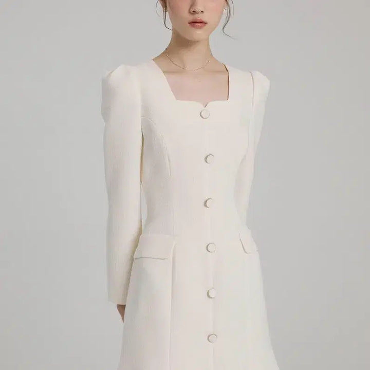[BUNJANG] Flohm Mermaid Falling For You Dress Mini Ivory S / 플로움 머메이드 드레스 원피스 미니 아이보리 S
