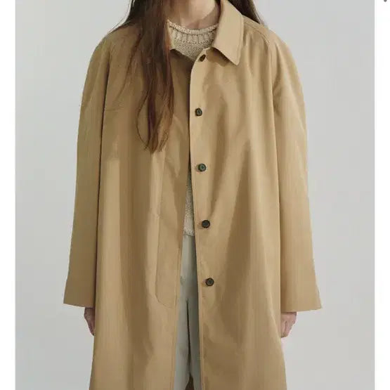[BUNJANG] VERSCENT Round Balmacaan Trench Coat / VERSCENT) ROUND BALMACAAN TRENCH COAT (C