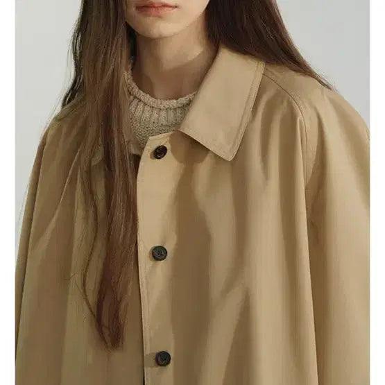 [BUNJANG] VERSCENT Round Balmacaan Trench Coat / VERSCENT) ROUND BALMACAAN TRENCH COAT (C
