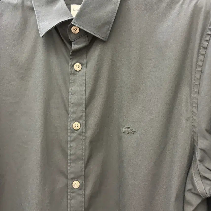 [SOLD OUT] 라코스테 블랙 셔츠 남성 긴팔