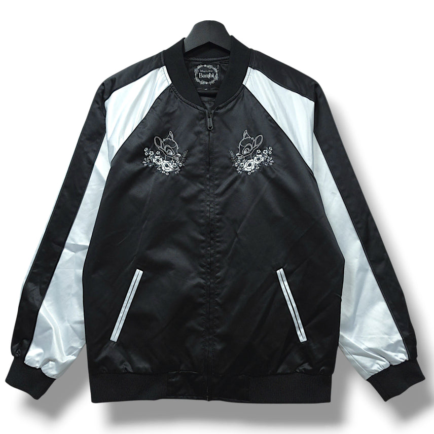 [BUNJANG] Disney Bambi Embroidered Varsity Jacket / [95] 디즈니 밤비 자수 스카잔 바시티 자켓