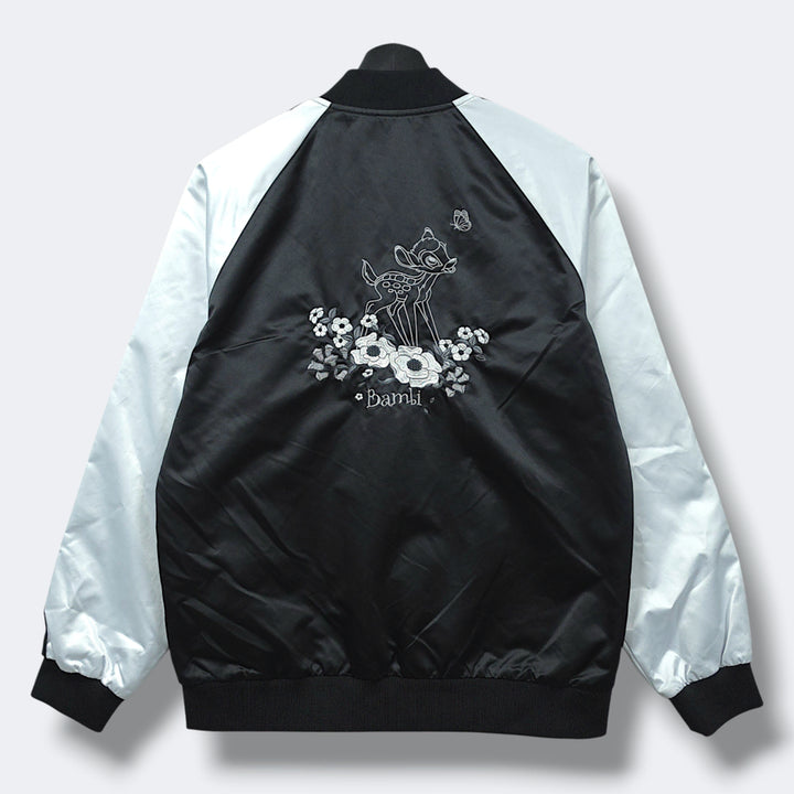 [BUNJANG] Disney Bambi Embroidered Varsity Jacket / [95] 디즈니 밤비 자수 스카잔 바시티 자켓