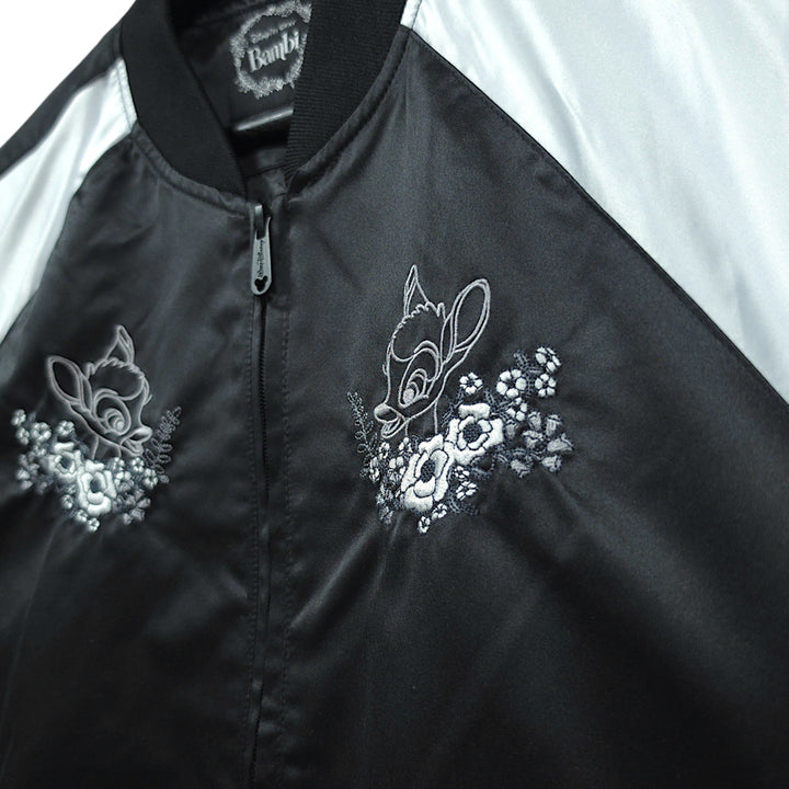 [BUNJANG] Disney Bambi Embroidered Varsity Jacket / [95] 디즈니 밤비 자수 스카잔 바시티 자켓