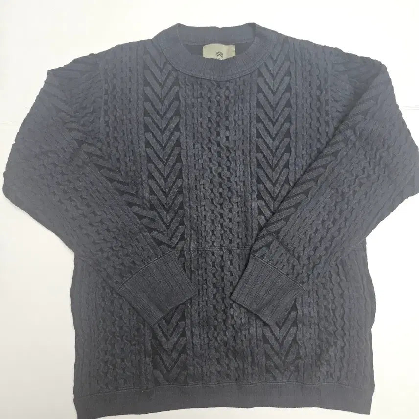[BUNJANG] Nigel Cabourn Fisherman Sweater Navy / 나이젤카본 피셔맨 스웨터 / 네이비 / 50사이즈