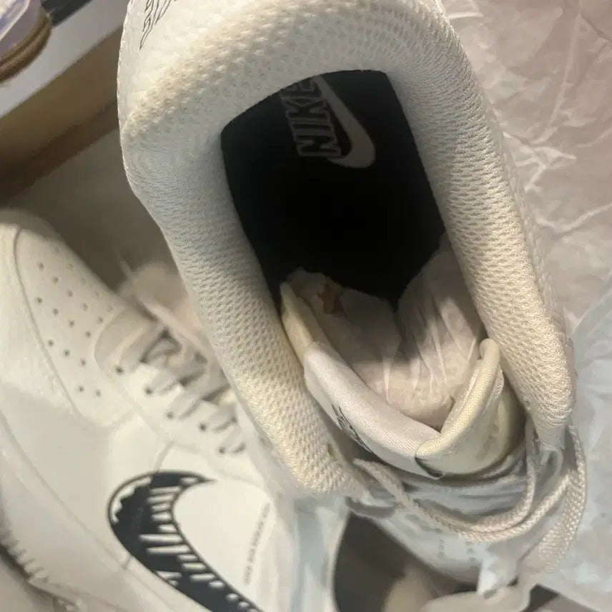 [BUNJANG] Nike Air Force 1 Sketch Low White Black Sneakers / 나이키 애어포스 1 스케치 로우 화이트 블랙