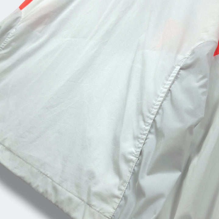 [BUNJANG] Umbro White Arm Logo Half-Zip Hoodie Windbreaker Anorak / [95] 엄브로 화이트 암 로고 하프집업 후드 바람막이 아노락