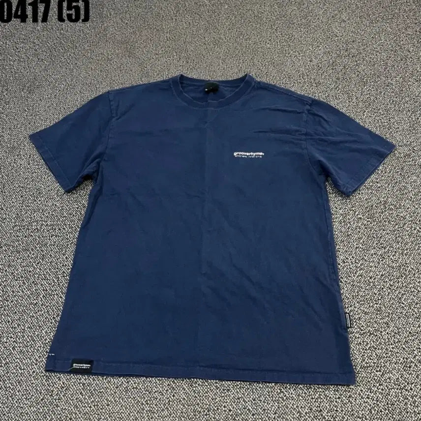 [BUNJANG] grooove rhyme Navy Short Sleeve T-shirt / grooove rhyme 반팔 티셔츠 네이비