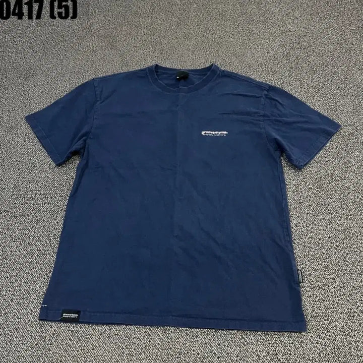 [BUNJANG] grooove rhyme Navy Short Sleeve T-shirt / grooove rhyme 반팔 티셔츠 네이비