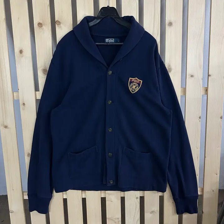 [BUNJANG] Polo Ralph Lauren Navy Shawl Collar Cardigan / (L) 폴로 랄프로렌 네이비 숄카라 가디건