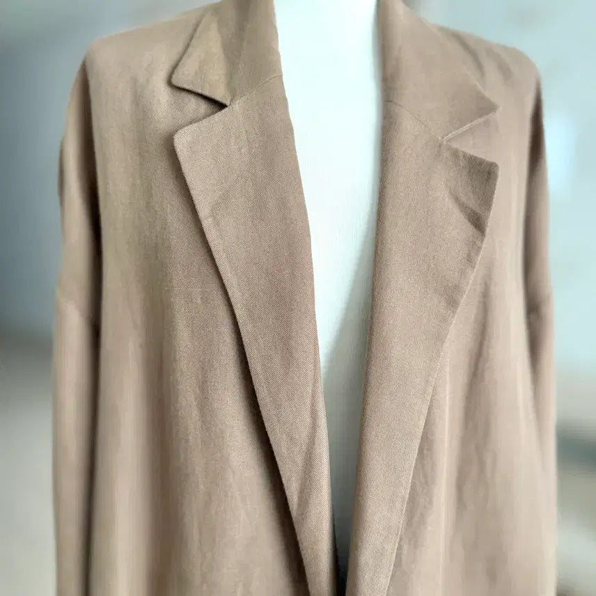 [BUNJANG] Plastic Island Brown Trench Coat / Plastic Island 밝은 밤색 트렌치