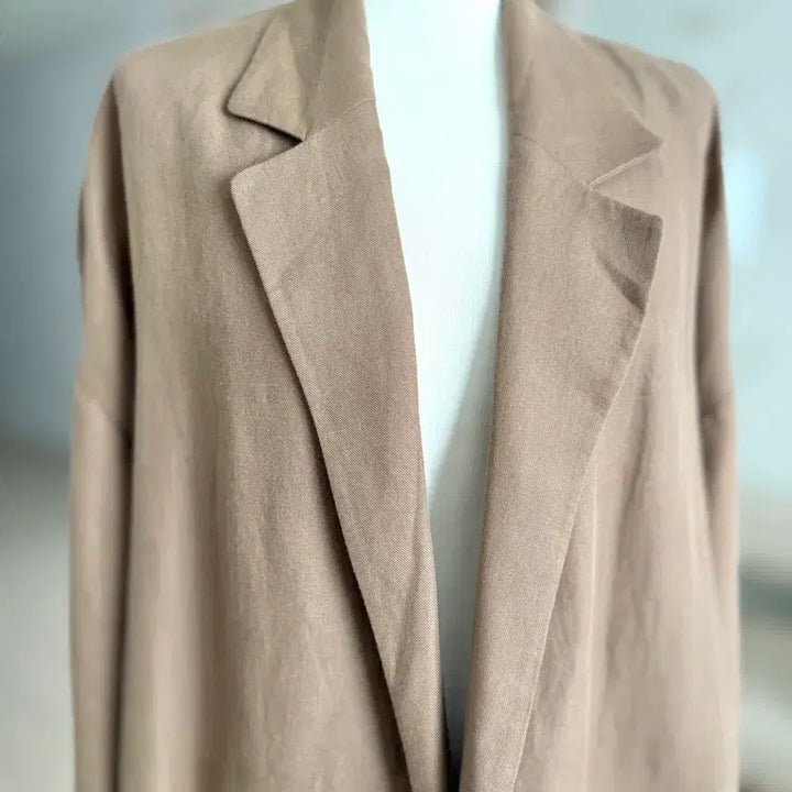 [BUNJANG] Plastic Island Brown Trench Coat / Plastic Island 밝은 밤색 트렌치