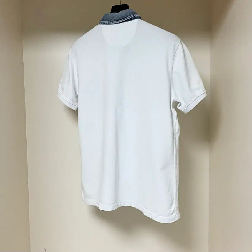 [BUNJANG] DIESEL Denim Collar Polo Shirt / [DIESEL] Denim Collar Polo Shirt