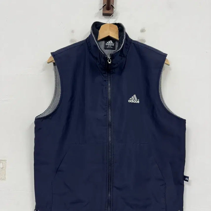 [BUNJANG] Adidas 90s Big Logo Zip-up Vest / (95-100)아디다스 90s 빅로고 집업조끼