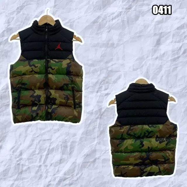 [BUNJANG] Nike Jordan Camouflage Vest Padded / M 나이키 조던 카모플라쥬 배색 조끼 패딩